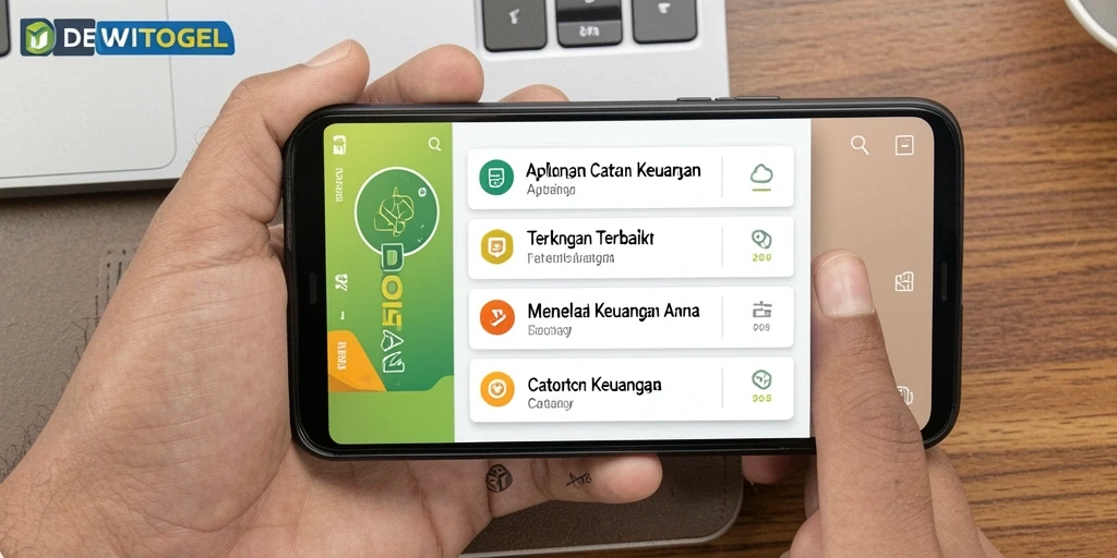 Tampilan antarmuka DEWITOGEL yang sederhana dan fungsional untuk catatan keuangan.