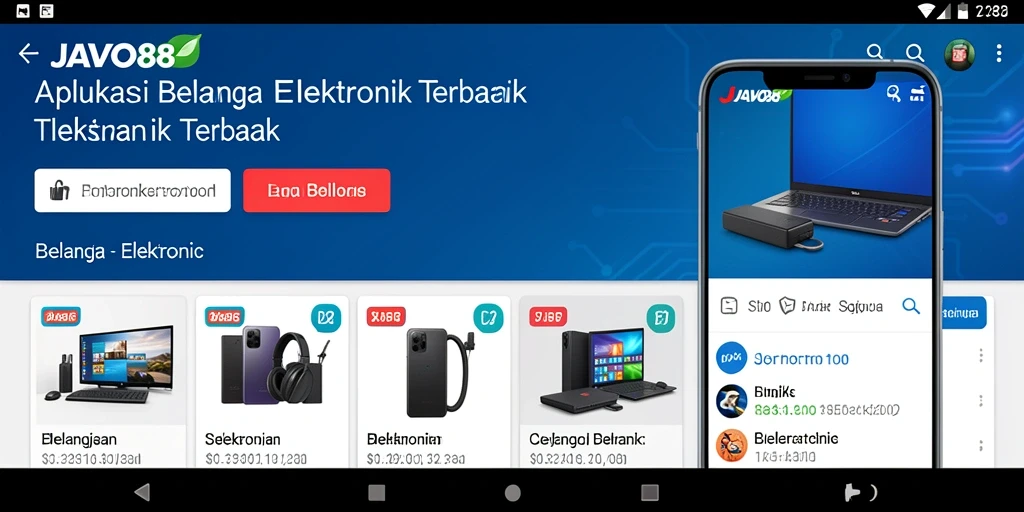 Tampilan antarmuka aplikasi JAVO88 yang menarik dan fungsional.