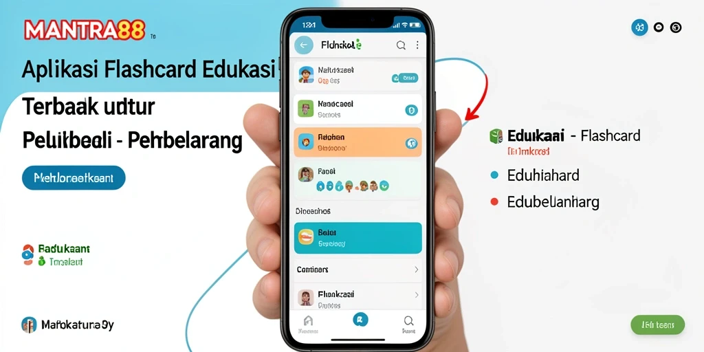 Tampilan antarmuka aplikasi Flashcard yang interaktif dan mudah digunakan.
